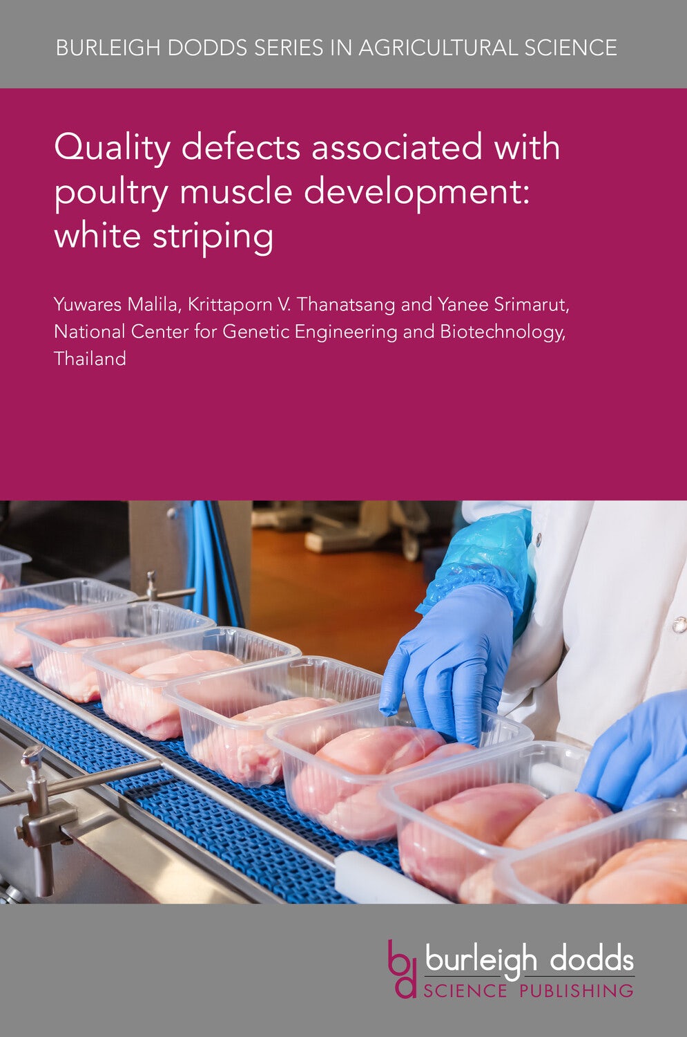 Book cover image for Quality defects associated with poultry muscle development: white striping ISBN: 9781801467438